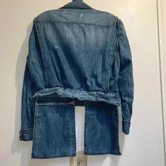 DIESEL Denim Jacket Removable Pockets - Picture 7 of 9